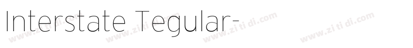 Interstate Tegular字体转换